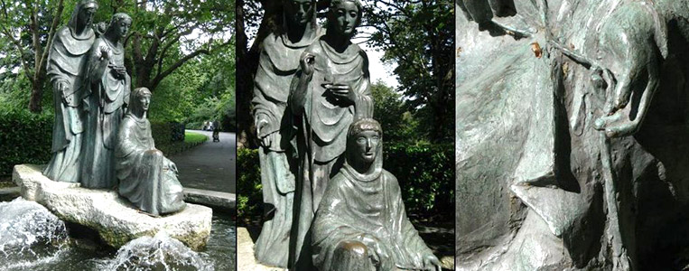 Deutsche Dankbarkeit: The Three Fates Brunnen